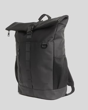 Lyle & Scott waterdichte rugzak met roltop - zwart