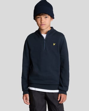 Lyle & Scott Boys' 1/4 Zip Jumper - Navy
