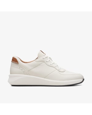 Un Rio Sprint Witte Combinatie Leren Sneakers
