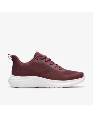 Izza Knit Burgundy Trainers