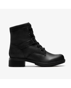 Hearth Parker Black Leather Boots