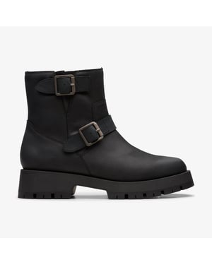 Ledwick Haley Black Oily Leather Boots