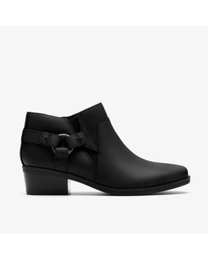 Danyelle Gema Black Oily Leather Boots