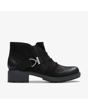 Hearth Clara Black Nubuck Boots