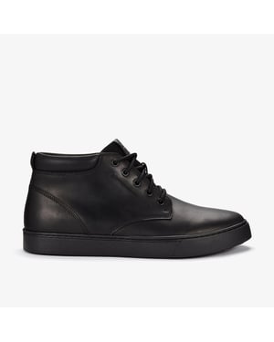 Lockton Mid Zwarte Leren Boots