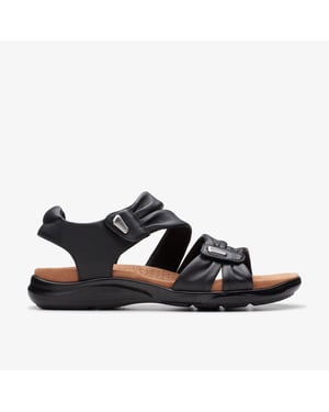 Kitly Ave Svarta Läder Sandaler