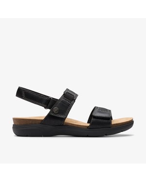 April Clover Zwarte Combi Sandalen