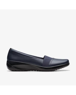 Kaetlyn Rhea Marineblauwe Leren Schoenen