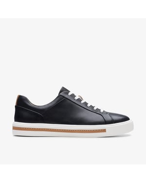 Un Maui Lace Black Leather Trainers
