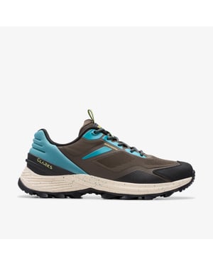 Stanway Lace Navy Combination Trainers