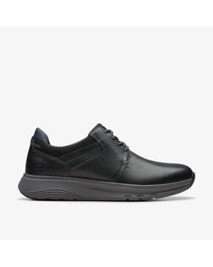 Motion Trek PT Black Leather Trainers