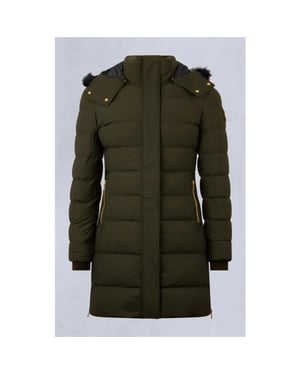 Moose Knuckles Women watershed 3 gold parka dark
