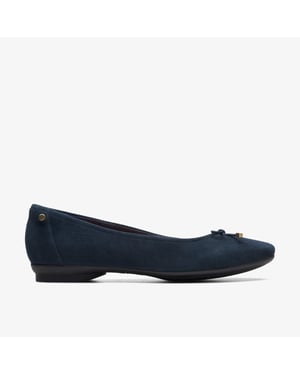 Candra Light Navy Suede Shoes