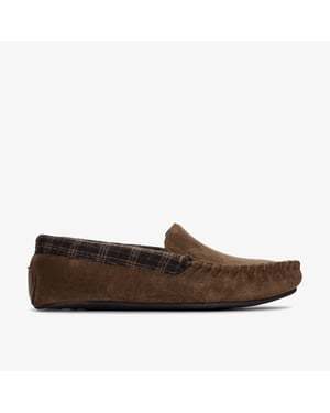 Fireside Mocc Dark Brown Slippers