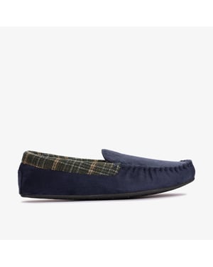 Fireside Mocc Navy Slippers