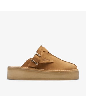 TrekWedge Mule Mid Tan Sde Shoes
