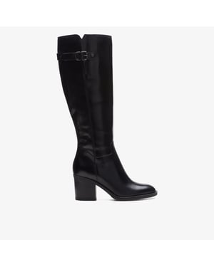 Mascarpone 2 Up Black Leather Boots