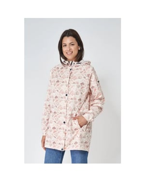 Batela Koraal print dames regenjas wadden -