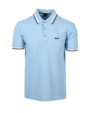 Boss Green Paddy Polo Shirt Light Pastel Blue
