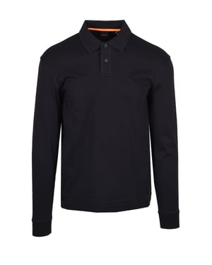 Boss Orange Interlock Polo Black