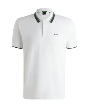 Boss Green Paddy AP Heritage Polo White