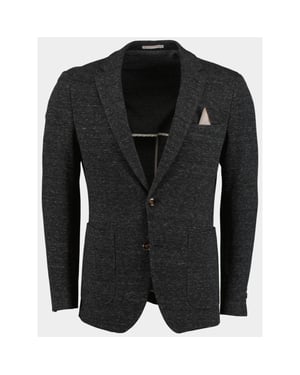 Bos Bright Blue Colbert d8 fame jacket 233038fa51bo/980 dark shadow