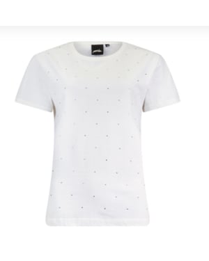 Poools Strass shirt 513175 offwhite