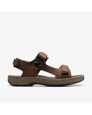 Saltway Trail Dark Brown Lea Sandals