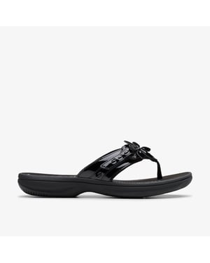 Brinkley Opal Black Pat Sandals