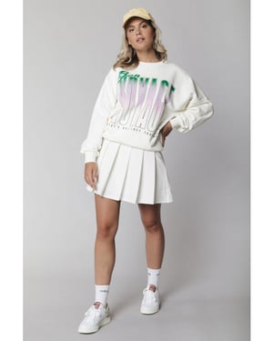 Colourful Rebel Bon Voyage Dropped Shoulder Sweat