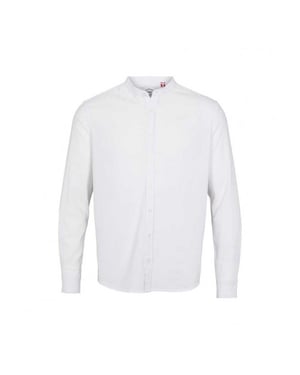 Kronstadt Ks3308 johan linen henley shirt white