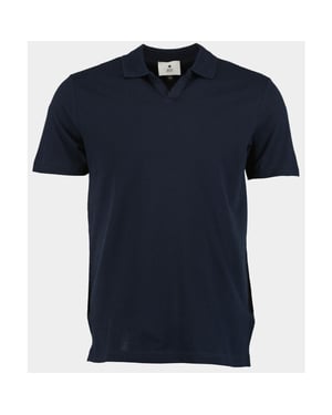 Bos Bright Blue Polo korte mouw polo v placket 2804425/220 navy