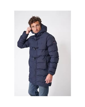 Batela Donker puffer heren winterregenjas bloemendaal -