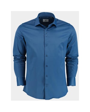 Ferlucci Casual hemd lange mouw napoli/steelblue