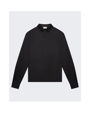 Valenza Heren supima polo zip collar l/s