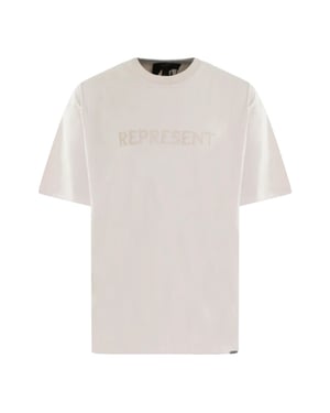 Represent Heren embroidered serif tshirt