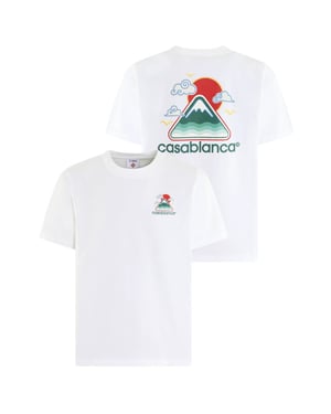 Casablanca Heren montagne ondulée t-shirt