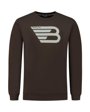 Ballin Amsterdam Ballin Amsterdam - Heren Slim Fit Original Sweater - Bruin
