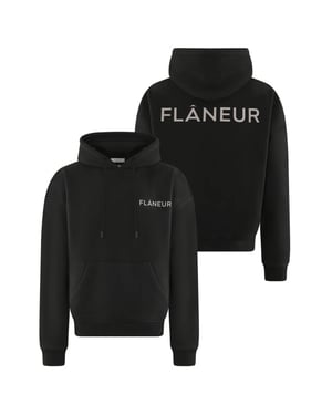 Flaneur Homme Heren double logo washed hoodie