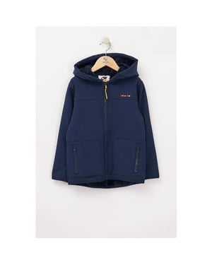Batela Navy kinder softshell jas -