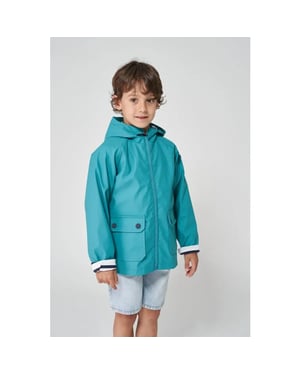 Batela Turquoise kinder regenjas lauwersoog -