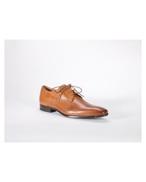 Giorgio 46998 Bruin kleurige leren veterschoen (05/Cognac)
