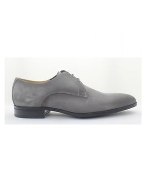 Giorgio 38202 suede grijze veterschoen met rubber zool