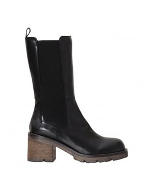 Walk in the Park WP1222-952/I21 Zwart kleurige leren laars (Macai Nero)