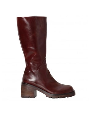 Walk in the Park WP1221-952/I21 Cognac kleurige leren laars (Macai Brandy)
