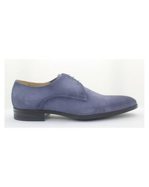 Giorgio 38202 suede licht blauwe veterschoenen met rubber zool