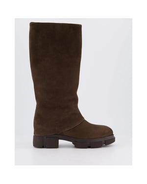 Copenhagen Dames cph554 suede chocolat boot