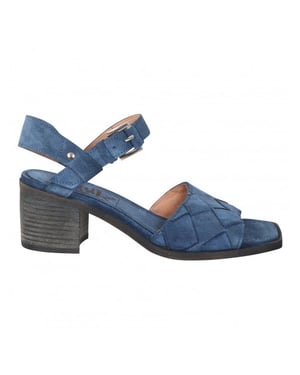 Walk in the Park D099 jeans blauwe suède sandaal