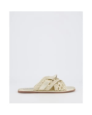Gibaldi Dames braided slipper /goud