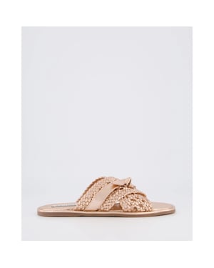 Gibaldi Dames braided slipper goud